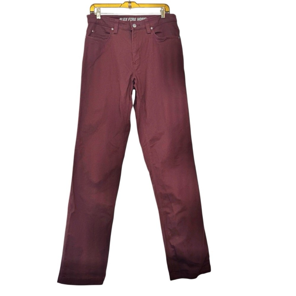 Duluth Trading Co. Men’s Flex Fire Hose Burgundy Jeans Relaxed Fit